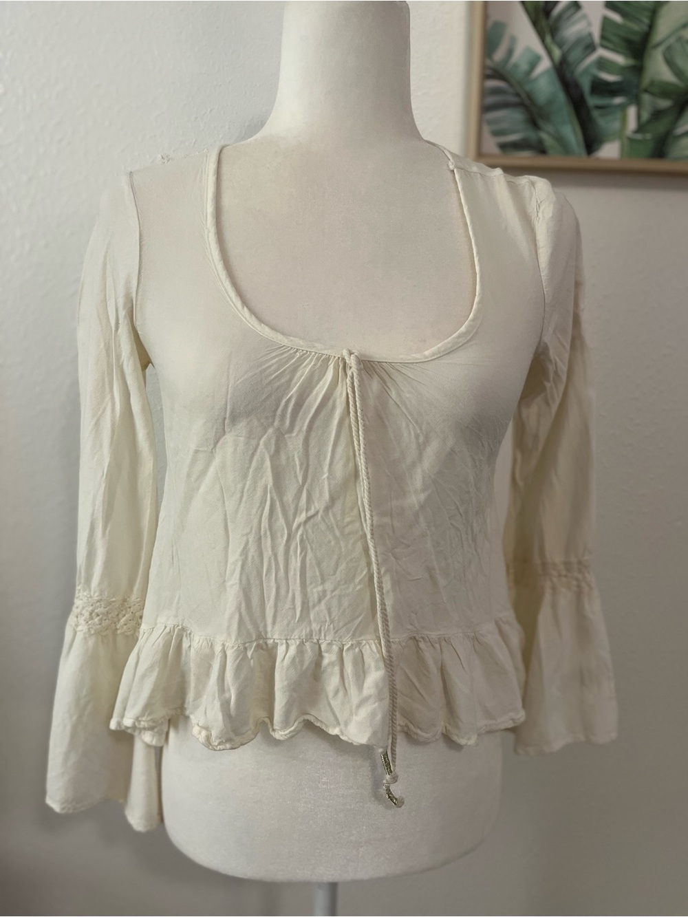 Mudd Clothing White/Cream Long Sleeve Blouse